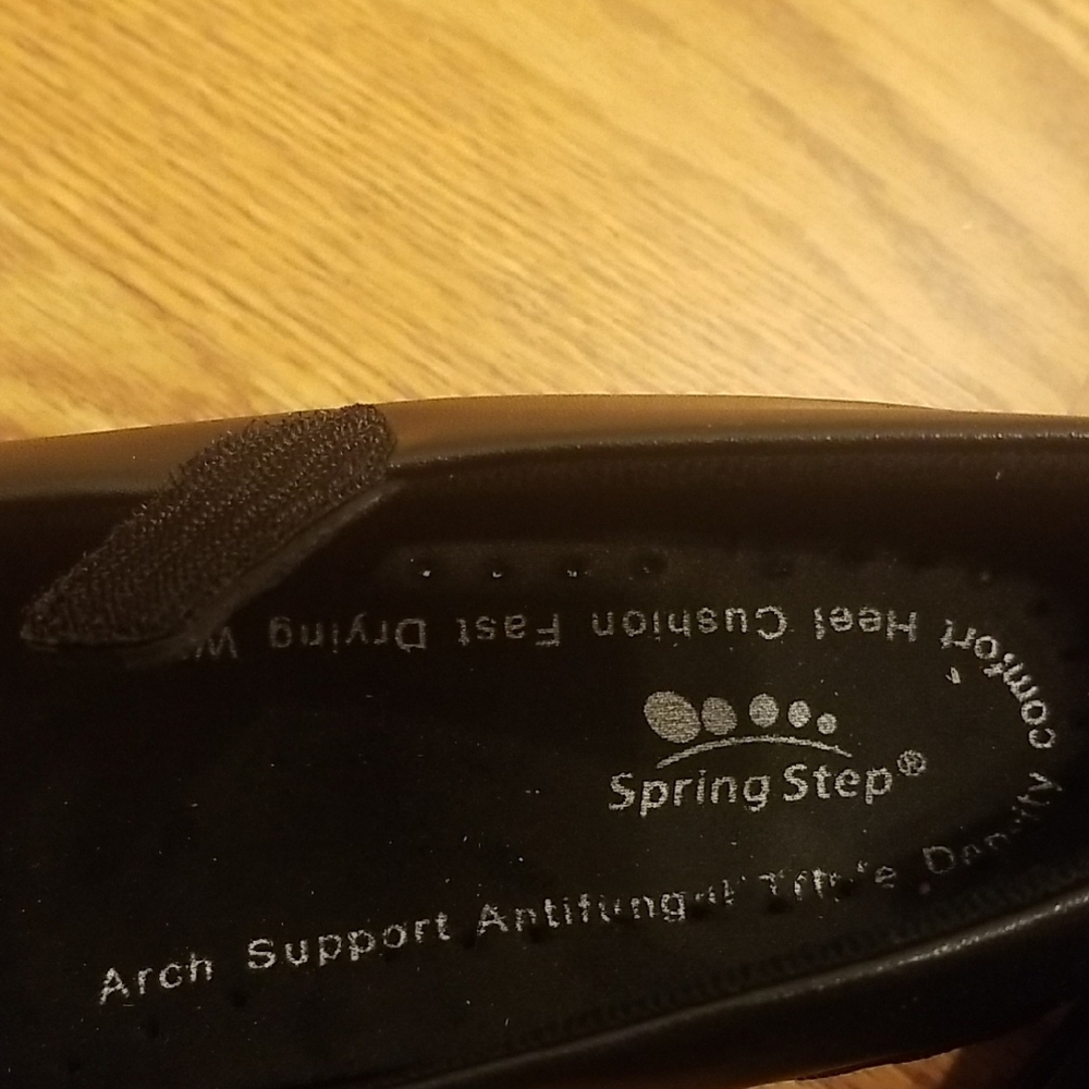 Spring Step Black Womens Mary Jane Shoes - Picture 3 of 8